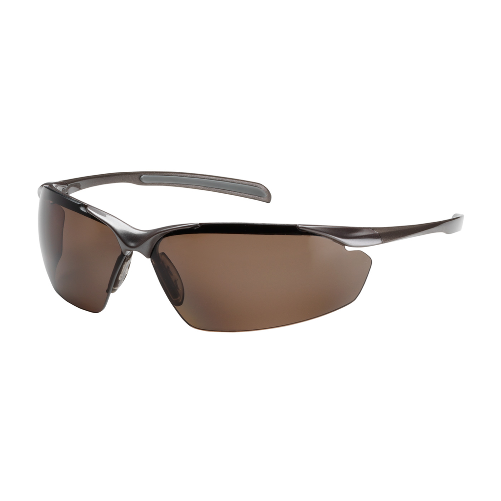 Product image for PIP 250-33-1042 COMMANDER, POL BROWN LENS, AS, GLOSS BRONZE FRM, RUBBER PADS , CSA LIKELY SUBJECT TO TAX