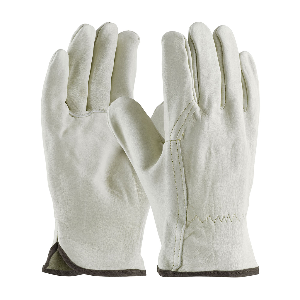 Product image for PIP 68-116/M TOP GRAIN COWHIDE DRIVERS, SUPERIOR QUALITY, WING THUMB, SEWN W/ KEVLAR LIKELY SUBJECT TO TAX