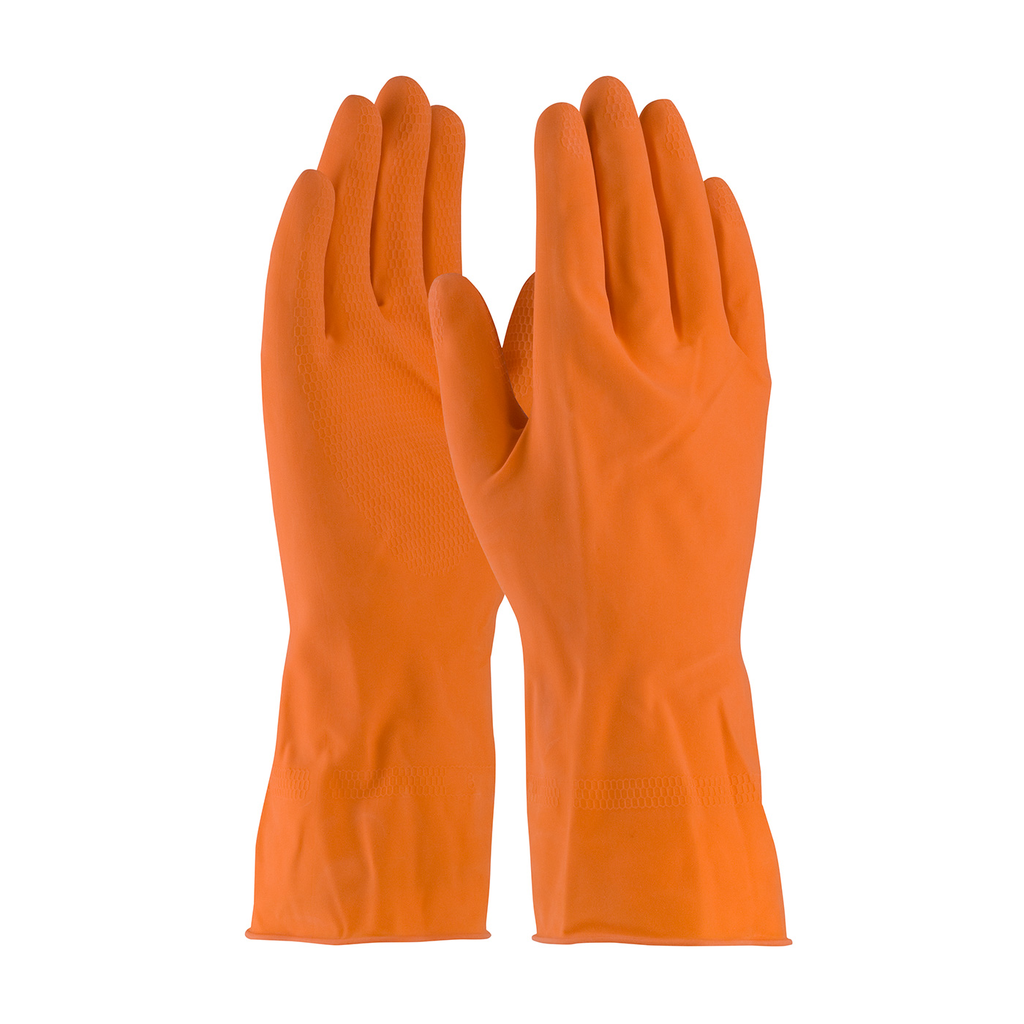 Product image for PIP 48-L185T/XL Unsupported Latex, Flock Lined w/ Honeycomb Grip - 18 Mil - XLarge