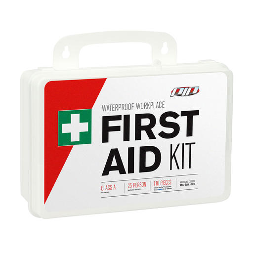 Product image for PIP 299-15025A FIRST AID KIT 25 PERSON CLASS A ANSI 2015 PLASTIC BOX GASKETED