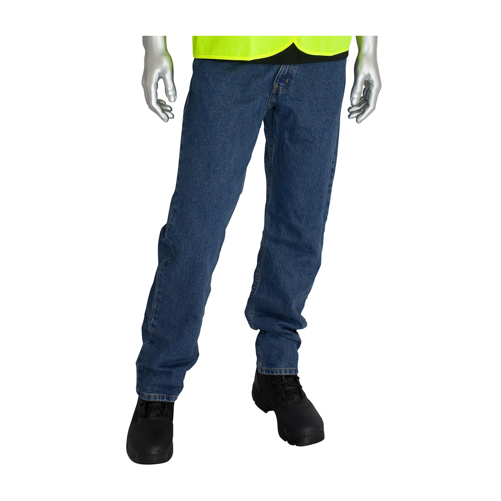 Product image for PIP 385-FRRJ-4432 FR DUAL CERT DENIM JEAN 16 CAL NFPA 70E 2112 UL CERT BLUE