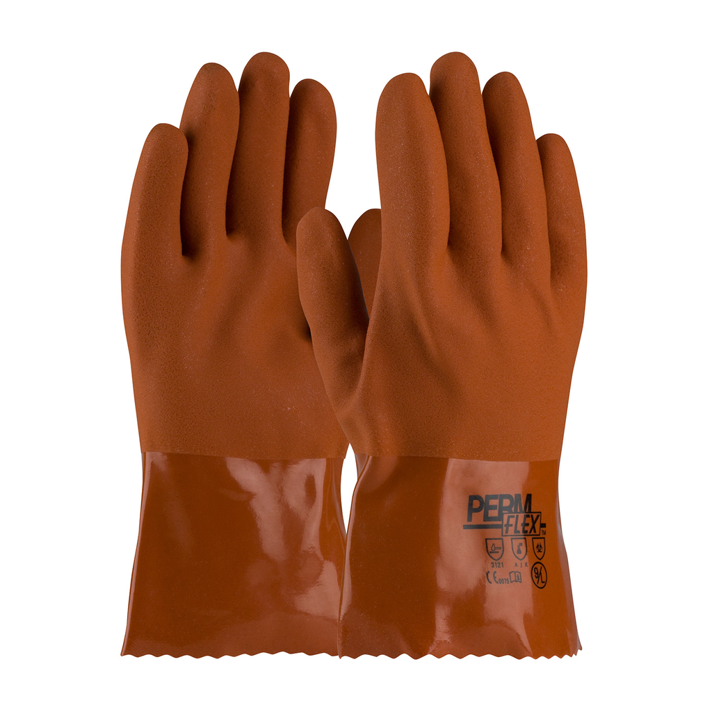 Product image for PIP 58-8650/XL PERMFLEX, COLD RESISTANT, ROUGH COATED BROWN PVC, 10IN LENGTH, COLD RESISTANT, ROUGH COATED BROWN PVC,PURCHASED PER DOZEN