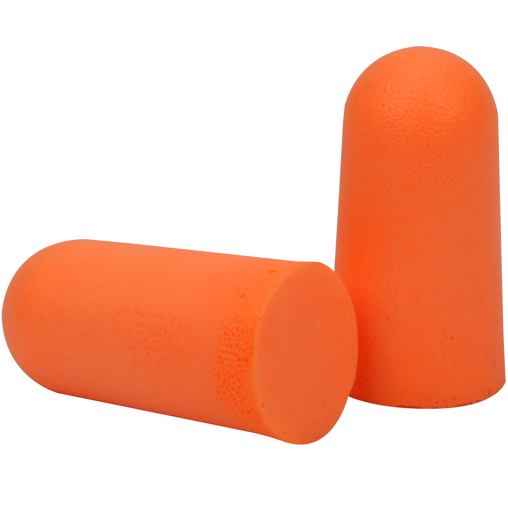 Product image for PIP 267-HPF210 MEGA BULLET EAR PLUGS UNCORDED 32 DB NRR ORANGE PU FOAM 200/BOX