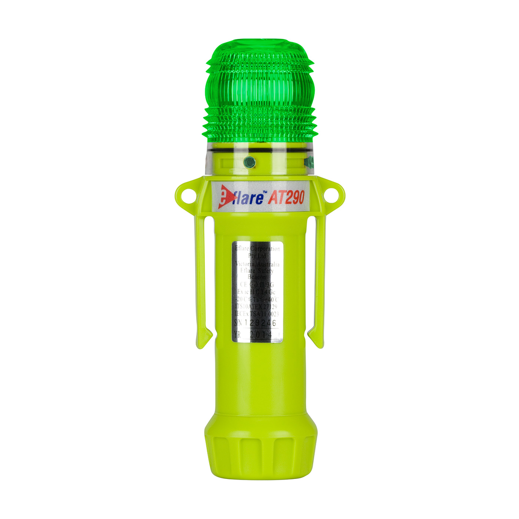 Product image for PIP 939-AT290-G GREEN FLASHING/STEADY-ON 1-COLOR 8 LED FOUR AA BATTERIES BRIGHT