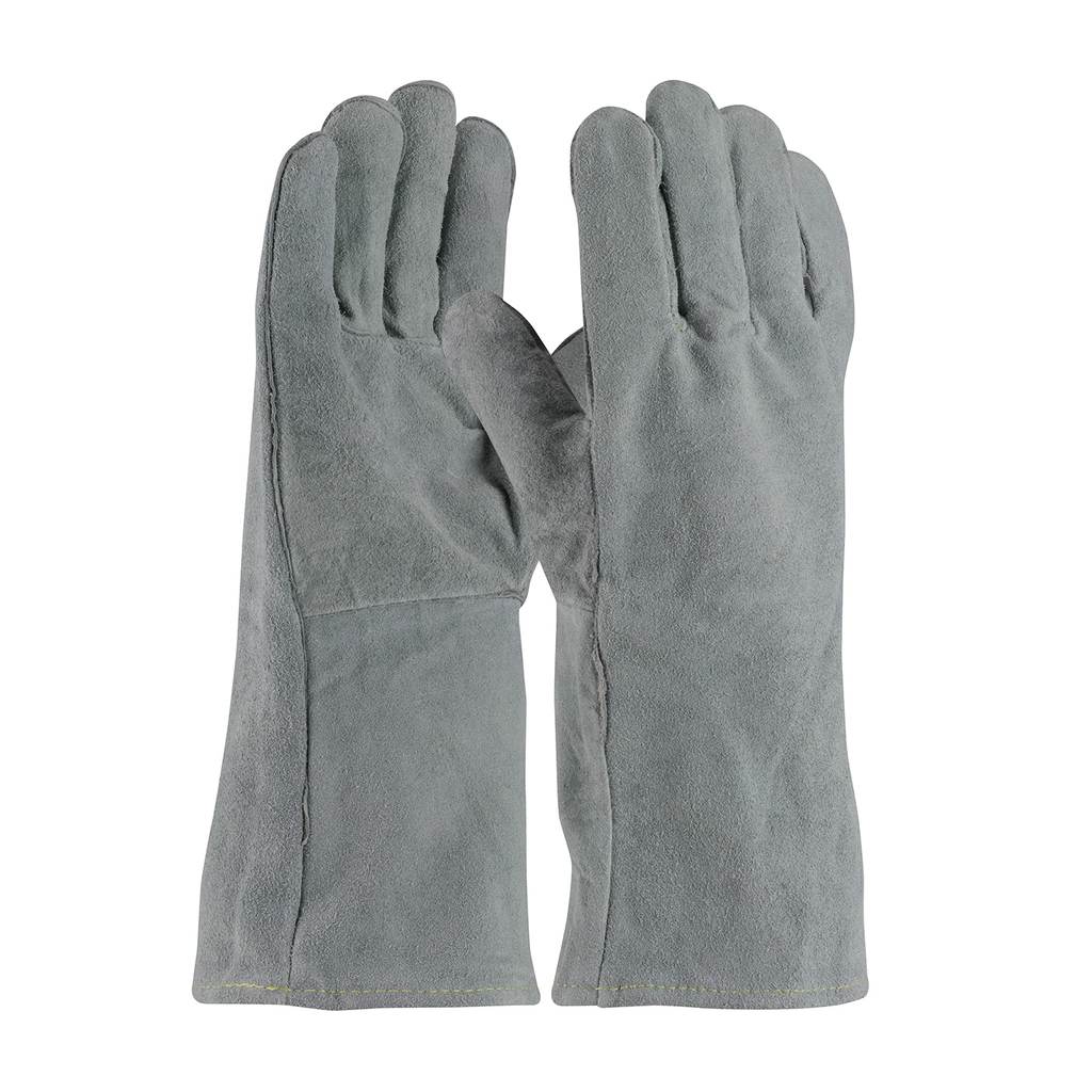 Product image for PIP 73-888A WELDERS' GLOVES, ECONOMY GRADE WITH COTTON LINING, GRAY COLOR PURCHASED PER DOZEN