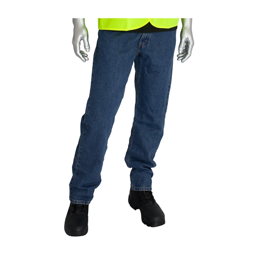 Product image for PIP 385-FRRJ-4432 FR DUAL CERT DENIM JEAN 16 CAL NFPA 70E 2112 UL CERT BLUE