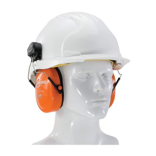 Product image for PIP 262-AEK010-HV JSP INTER GPV EAR MUFFS, CAP MOUNT, 20 DB NRR, HI-VIS ORANGE, UNIVERSAL LIKELY SUBJECT TO TAX