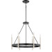 Anthem 6 lgt chandelier mystic black