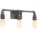 Squire Bath fixture 3 lgt rustic black