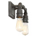 Squire Bath fixture 2 lgt rustic black