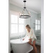 Anthem 6 lgt chandelier mystic black