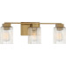 Danson Bath 3 light weathered brass