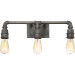 Squire Bath fixture 3 lgt rustic black