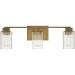 Danson Bath 3 light weathered brass