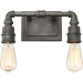 Squire Bath fixture 2 lgt rustic black