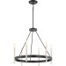 Anthem 6 lgt chandelier mystic black