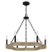 Product image for QUO CRX5027MBK CROIX CHANDELIER 6 LIGHTS MATTE BLACK