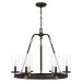 Product image for QUO LSB5026OZ LISBON CHANDELIER 6 LIGHTS OLD B RONZE