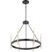 Anthem 6 lgt chandelier mystic black