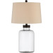 Product image for QUOIZEL Q27150A TABLE LAMP GLASS 13"D