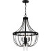 Product image for QUO ADL2820MBK ADELAIDE PENDANT 4 LIGHTS MATTE BLACK
