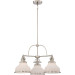 Product image for Grant 3 Light Dinette Chandelier - Brushed Nickel