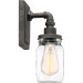 Squire Bath fixture 1 lgt rustic black