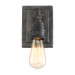Squire Bath fixture 1 lgt rustic black