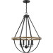 Product image for Bartlett 4 Light Pendant - Earth Black