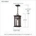Moira Outdoor hanging 1 light earth black