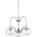Product image for Trilogy 3 Light Dinette Chandelier - Brushed Nickel