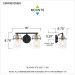 Emerson Bath 2 light matte black