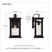 Moira Outdoor wall 1 light earth black