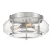 Product image for Trilogy 3 Light Flush Mount - Brushed Nickel