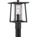 Product image for Lodge 1 Light Post Lantern - Mystic Black