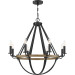 Product image for Bartlett 8 Light Chandelier - Earth Black