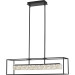Product image for QUO PCDZ136MBK DAZZLE LINEAR CHANDELIER LED LIG HT MATTE BLACK
