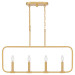 Product image for Abner 4 Light Island Chandelier - Aged Brass