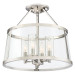 Product image for Barlow 4 Light Semi-Flush Mount - Polished Nickel