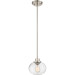 Product image for Trilogy 1 Light Mini Pendant - Brushed Nickel