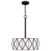 Product image for Jakarta 3 Light Pendant - Matte Black