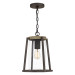 Product image for Brockton 1 Light Hanging Lantern - Rustic Black