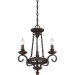 Product image for Noble 3 Light Chandelier - Rustic Black