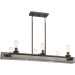 Product image for Melville 6 Light Linear Chandelier - Iron Gate