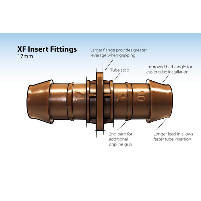 XFFTEE - Barb Tee Adapter - 17mm x 17mm x 17mm