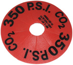 Dewar Safety Disk 350 PSI - Orange - Pack of 50