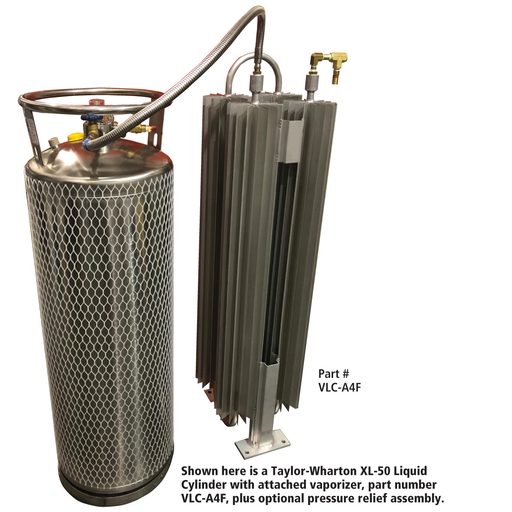 Intermittent Ambient Vaporizer for Liquid Cylinder, 1/2 FNPT, 600 PSI, 2400 SCFH