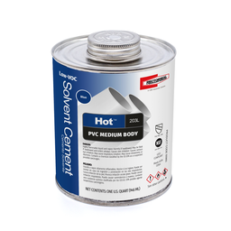 Product image for Rectorseal 55993 1-Quart PVC HOT™ 203L Medium Body Solvent Cement, w/ Dauber Top