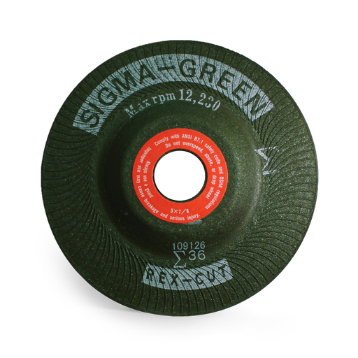 Sigma Green - 5" x 7/8" - 36
