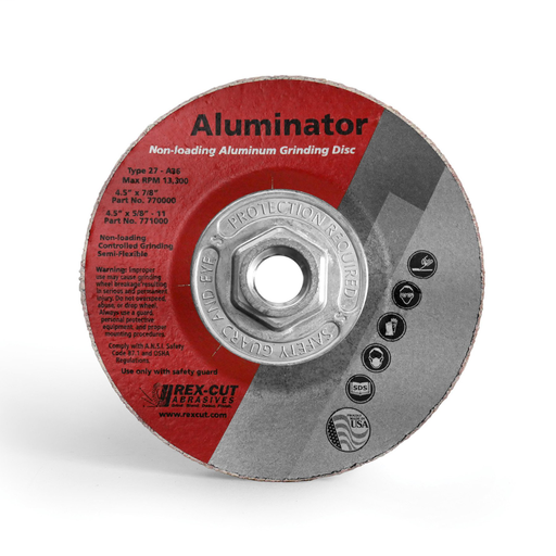 Aluminator - 4-1/2" x 1/4" x 5/8-11